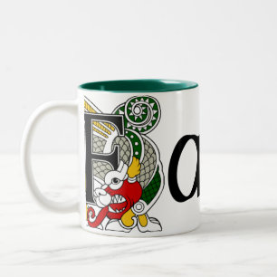 2 Couleurs Tasse celtique de dragon de Fahey