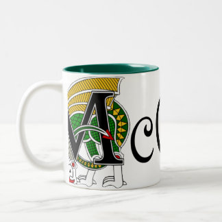 2 Couleurs Tasse celtique de dragon de McCabe