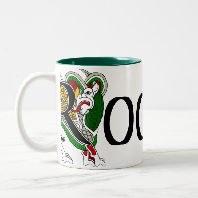 2 Couleurs Tasse celtique de dragon de Rooney (Gauche)