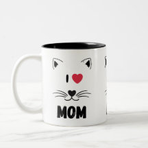 Tasse chat j'aime maman