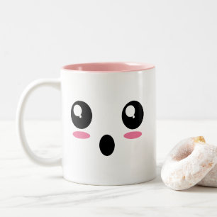 2 Couleurs Tasse "choquée" d'Emoji