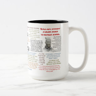 2 Couleurs Tasse citable de Sun Tzu