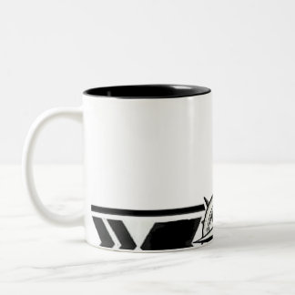 2 Couleurs Tasse classique à motif tribal géométrique noir et