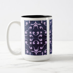 2 Couleurs Tasse Classique Géométrique Abstraite Moderne