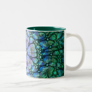2 Couleurs Tasse colorée #1 de kaléidoscope