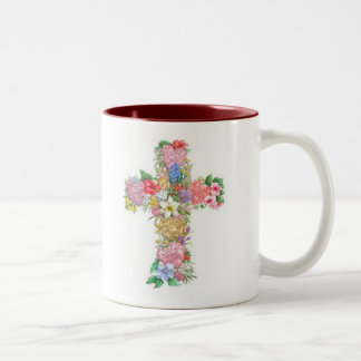 2 Couleurs Tasse croisée - amour, espoir, foi