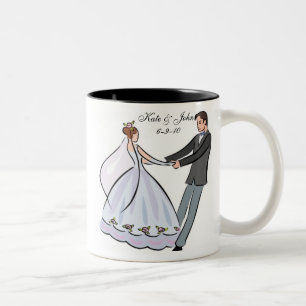 2 Couleurs Tasse customisée par faveur de Fête de la mariée