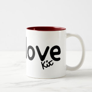 2 Couleurs tasse d'amour
