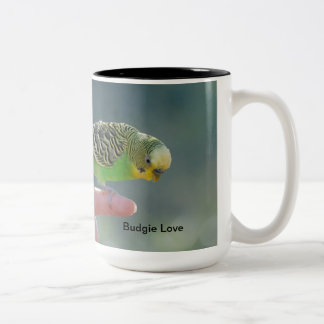 2 Couleurs Tasse d'amour de perruche