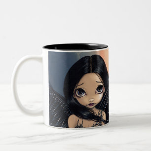 2 Couleurs Tasse "d'ange à ailes par noir"