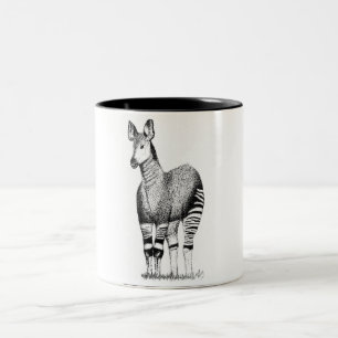 2 Couleurs Tasse d'art d'okapi