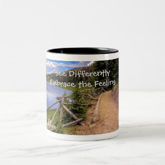 2 Couleurs Tasse d'art raffiné — Montagne Rocheuse - Voir dif