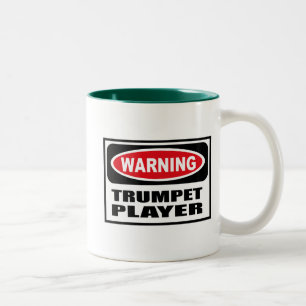 2 Couleurs Tasse d'avertissement de TROMPETTISTE