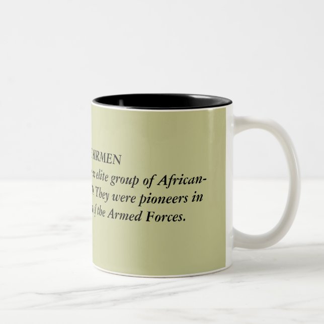 2 COULEURS TASSE D'AVIATEURS DE TUSKEGEE (Droit)