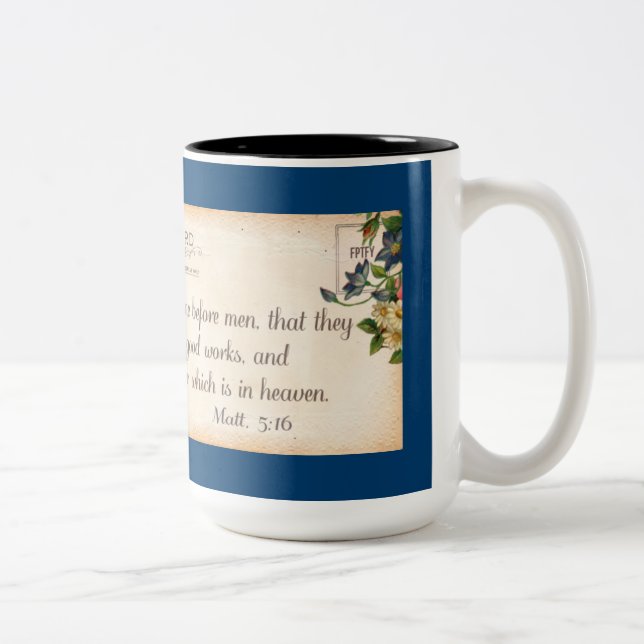2 Couleurs Tasse de 5h16 de Matthew (Droit)