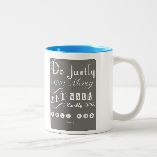2 Couleurs Tasse de 6:8 de Micah (Droit)