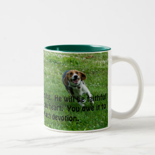 2 Couleurs Tasse de beagle