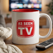 Tasse de binge watch drôle - Vu en train de regard
