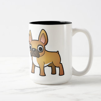 2 Couleurs Tasse de bouledogue français