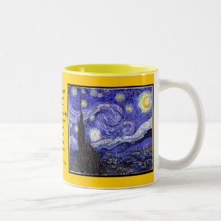 2 Couleurs Tasse de cadeau de nuit étoilée et étoilée