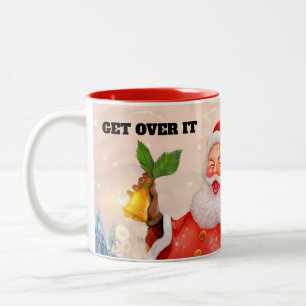 2 Couleurs Tasse de cadeau de Secret Santa de bureau dramatiq
