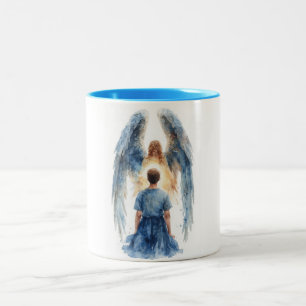 2 Couleurs Tasse de café Ange Gardien