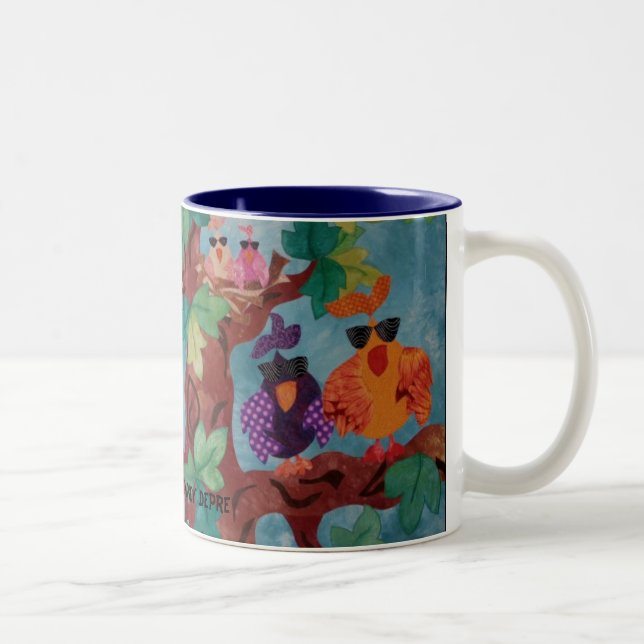 2 Couleurs Tasse de café "assemblée" (Droit)
