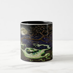 2 Couleurs Tasse de café bicolore Ghost Tree