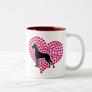 2 Couleurs Tasse de café bicolore pour amateur de Grand Danoi