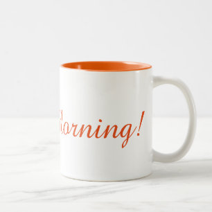 2 Couleurs Tasse de café : Bonjour !