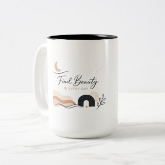2 Couleurs Tasse de café Cadeau Trouvez la beauté dans chaque