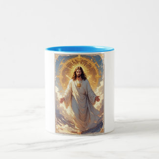 2 Couleurs Tasse de café chrétienne de l'Ascension de Jésus
