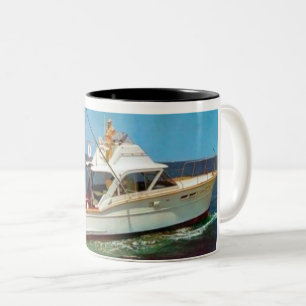 2 Couleurs Tasse de café collectable de commandant Boats de
