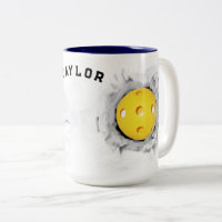 Tasse de café collectorive de pickleball créative