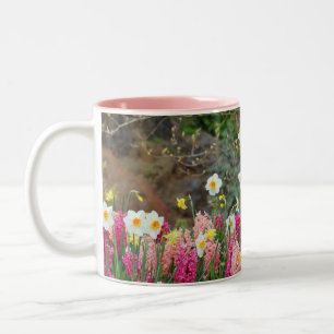 2 Couleurs Tasse de café colorée d'impression de jardin de