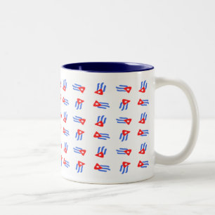 2 Couleurs Tasse de café cubaine de drapeau