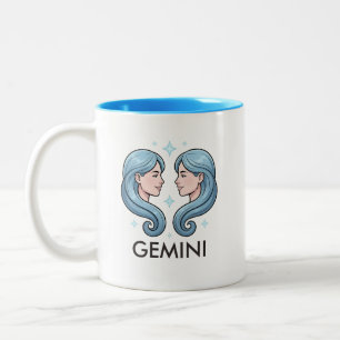 2 Couleurs Tasse de café d'anniversaire pour le signe astrolo