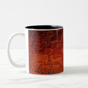 2 Couleurs Tasse de café d'art de roche grande