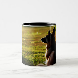 2 Couleurs Tasse de café de berger allemand