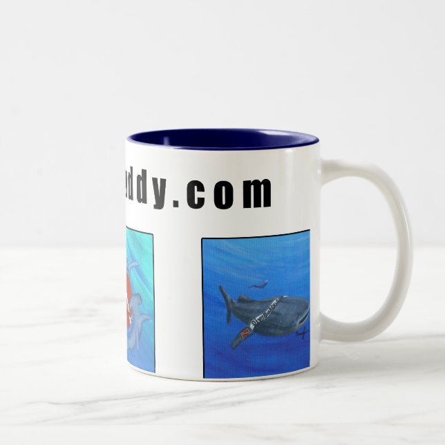 2 Couleurs tasse de café de DiveBuddy.com (Droit)