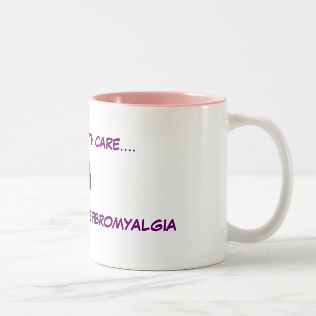 2 Couleurs Tasse de café de Fibromyagia (Droit)