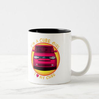 2 Couleurs Tasse de café de fille de cube