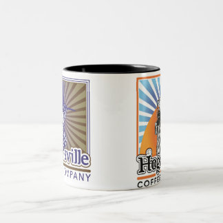 2 Couleurs Tasse de café de Hogansville avec la conception
