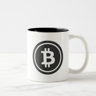 2 Couleurs Tasse de café de logo de Bitcoin