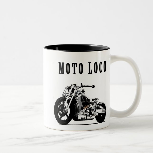 2 Couleurs Tasse de café de Moto Loco (Droit)