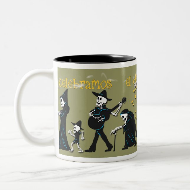 2 Couleurs Tasse de café de Muertos (Gauche)