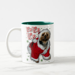 2 Couleurs Tasse de café de Père Noël Yorkie