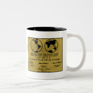 2 Couleurs Tasse de café de "PLAQUE d'APOLLO" de bronze