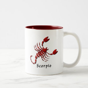 2 Couleurs Tasse de café de signe de Scorpion