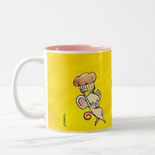 2 Couleurs Tasse de café de souris de temps de déjeuner